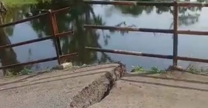 रतनपुर कोटा मुख्य मार्ग को फूल बीच से टूटा ,देखने लोगों की उमड़ी भीड़ ।एडीबी और ठेकेदार के अहसानमंद हुए लोग ।