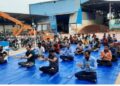 पाटिल-इन्फ्राट्रक्चर-प्राइवेट-लिमिटेड में अंतरराष्ट्रीय-योग दिवस मनाया गया…अधिकारी कर्मचारियों ने किया योगा।