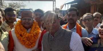 भारतीय जनता पार्टी के कद्दावर नेता धरमलाल कौशिक विधायक बिल्हा पूर्व विधानसभा अध्यक्ष प्रतिपक्ष नेता करगी रोड कोटा का प्रथम नगर आगमन होने पर नाका चौक पर सौजन्य मुलाकात पर स्वागत किया गया