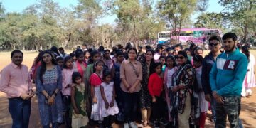 रायपुर संभाग के 120 दृष्टिहीन बच्चों को तखतपुर विधायक धर्मजीत सिंह के जी के सहयोग से निशुल्क कानन पेंडारी जू घुमाया गया*