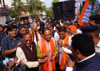 लोकसभा केंद्रीय चुनाव कार्यालय भारतीय जनता पार्टी का उद्घाटन राज भवन के पास मोती बाग रोड रायपुर मैं माननीय मुख्यमंत्री विष्णु देवसाय जी माननीय बृजमोहन अग्रवाल उच्च शिक्षा मंत्री के द्वारा उद्घाटन संपन्न हुआ उपरोक्त कार्यक्रम में मुलाकात का अवसर मिला