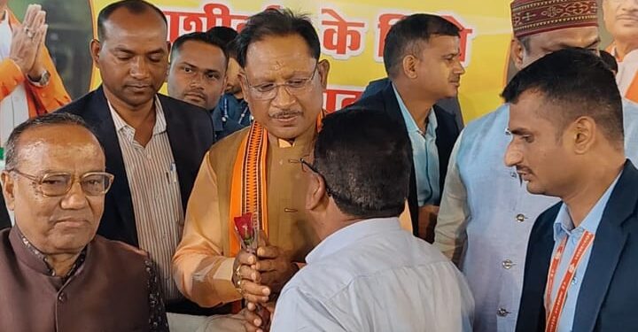 करगी रोड कोटा यशस्वी मुख्यमंत्री छत्तीसगढ़ विष्णु देव साय जीके निज निवास पहुना में जन्मदिन की बधाई शुभकामनाएं दी