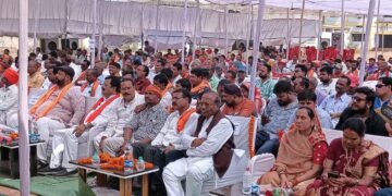 करगी रोड कोटा में कृषक उन्नति योजना खरीदी के अंतर्गत धान खरीदी अंतर की राशि का वितरण किया गया