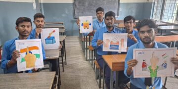 *मतदाता जागरूकता कार्यक्रमसमूह की दीदियों ने खेली स्वीप होली*