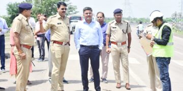 *कलेक्टर-एसपी ने किया ब्लैक स्पॉट का निरीक्षण*