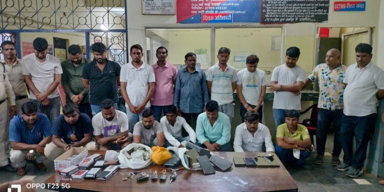 जुआ खेलने वालो पर बिलासपुर पुलिस का प्रहार थाना कोटा क्षेत्र में हुई कार्यवाही