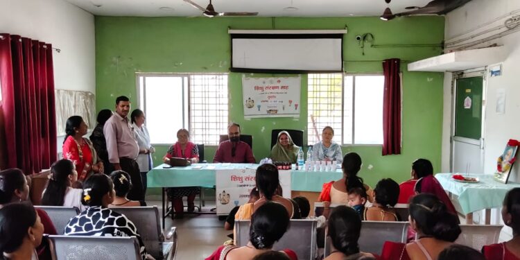 शिशु संरक्षण माह का भव्य शुभारंभ विकासखण्ड कोटा में शिशु संरक्षण माह का आयोजन दिनांक 17 मार्च 2026 से 21 अप्रैल 2026 तक किया जाना प्रस्तावित है। इसी क्रम में दिनांक 17.03.2026 को ब्लॉक स्तर पर इसका विधिवत शुभारंभ किया गया।